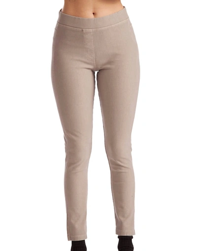 French Kyss High Rise Jegging In Light Gray In Beige