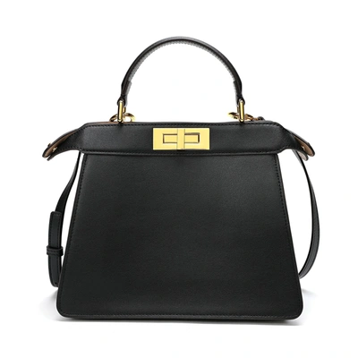 Tiffany & Fred Smooth Nappa Leather Satchel/should In Black