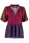 Johnny Was Pauline Ruffle Blouse In Multi In Multi