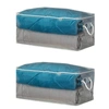 Richards Homewares - Set Of 2 -large Storage Bag - 24"x12"x10" - Clear