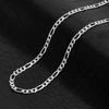 CRUCIBLE JEWELRY CRUCIBLE LOS ANGELES POLISHED STAINLESS STEEL 4.5MM FIGARO CHAIN - 18" TO 30"