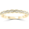 Pompeii3 1/4 Cttw Diamond Stackable Womens Wedding Ring 14k Yellow Gold In Multi