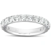Pompeii3 1 1/2 Ct Diamond Wedding Ring 14k White Gold Stackable Anniverary Band In Multi