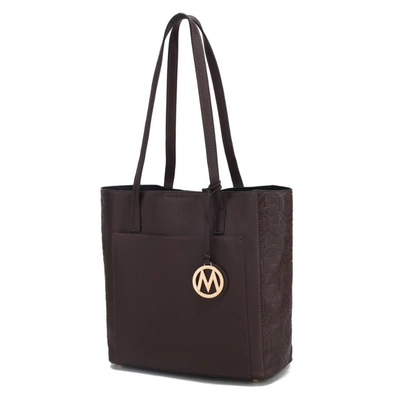 Mkf Collection By Mia K Lea Tote Vegan Leather Handbag In Brown