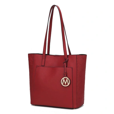Mkf Collection By Mia K Lea Tote Vegan Leather Handbag In Red