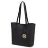 Mkf Collection By Mia K Lea Tote Vegan Leather Handbag In Black