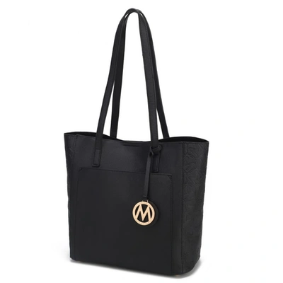 Mkf Collection By Mia K Lea Tote Vegan Leather Handbag In Black