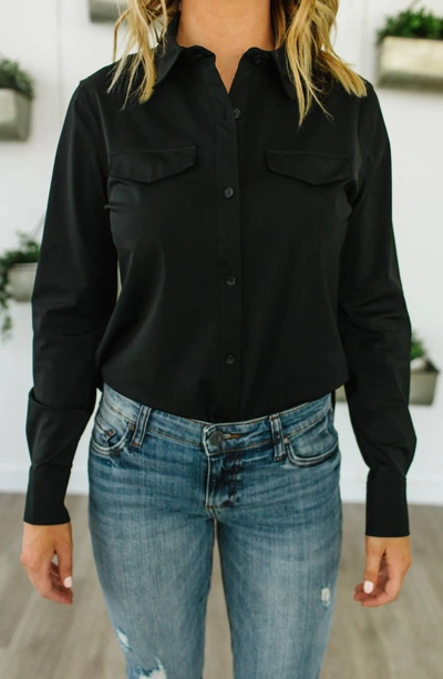 Lyssé Brinkley Button Down Shirt In Black