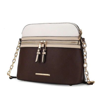 Mkf Collection By Mia K Karelyn Vegan Leather Crossbody Handbag In Brown