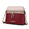 Mkf Collection By Mia K Karelyn Vegan Leather Crossbody Handbag In Red