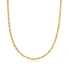 Ross-simons 4mm 14kt Yellow Gold Rope Chain Necklace In Gold
