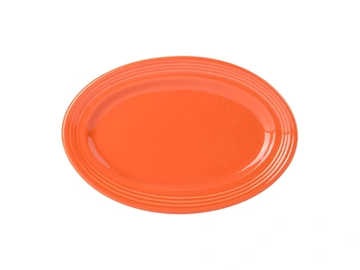 TUXTON CONCENTRIX OVAL PLATTER 9-3/4"X6-1/2", 24 PIECES