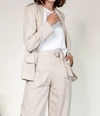 Pink Martini Chloe Blazer In Beige In Beige