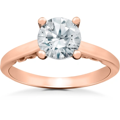 Pompeii3 3/4ct Diamond Gabriella Engagement Ring Setting & Matching Eternity Wedding Band In Multi