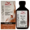 WELLA COLOR CHARM PERMANENT LIQUID HAIRCOLOR - 643 7WR TAN BLONDE BY WELLA FOR UNISEX - 1.4 OZ HAIR COLOR