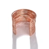 Sohi Gold Color Gold Plated Designer Cuff Bracelet For Women's In Gold