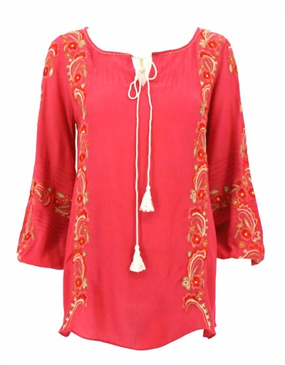 Vintage Collection Women's Raleigh Tunic In Coral In Pink