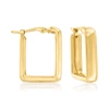 Ross-simons 14kt Yellow Gold Small Square Hoop Earrings In Gold