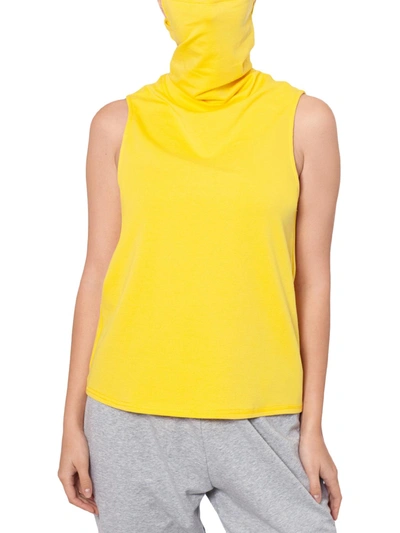 B & A By Betsy And Adam Womens Knit Attached Mask Tank Top In Yellow