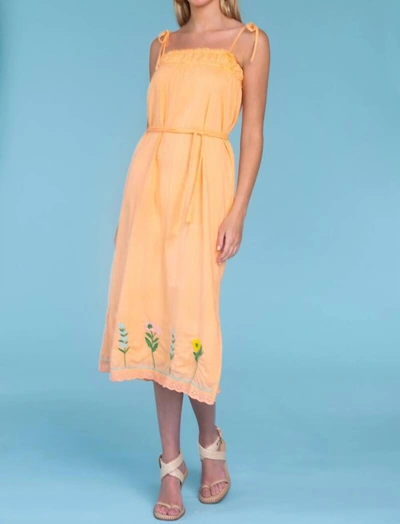 Olivia James The Label Darby Dress In Melon In Orange