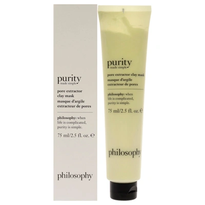 Philosophy Purity Made Simple Pore Extractor Exfoliating Clay Mask By  For Unisex - 2.5 oz Mask