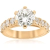 Pompeii3 4 1/2ct Diamond Engagement Ring 14k Yellow Gold In Multi