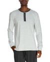 Unsimply Stitched Lounge Henley In Grey