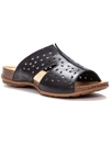 PROPÉT FIONNA WOMENS LEATHER PERFORATED FOOTBED SANDALS
