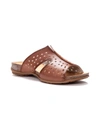 PROPÉT FIONNA WOMENS LEATHER PERFORATED FOOTBED SANDALS