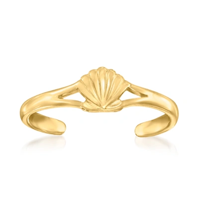 Canaria Fine Jewelry Canaria 10kt Yellow Gold Seashell Adjustable Toe Ring