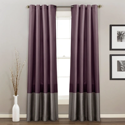 Lush Decor Prima Window Curtain Set In Purple