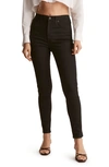 Madewell 10-inch High Waist Skinny Jeans In Black Frost