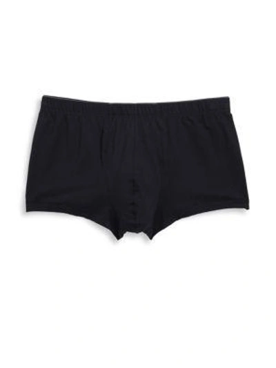 Hanro Cotton Superior Boxer Briefs In Black