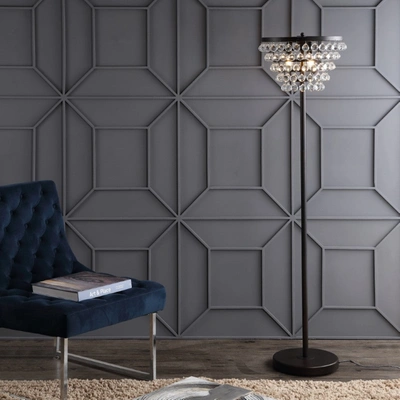 Jonathan Y Jemma 60" Crystal/metal Led Floor Lamp