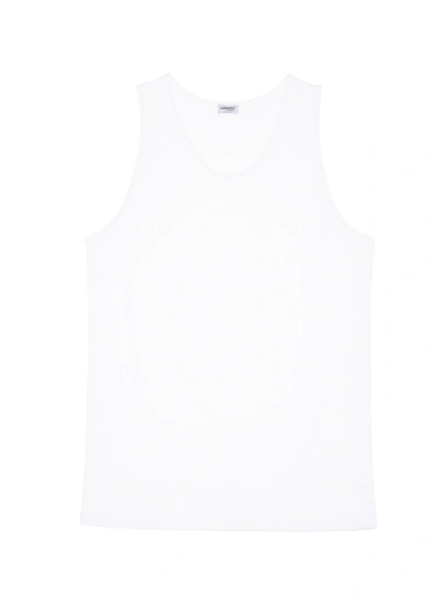 Zimmerli 286 Sea Island' Cotton Tank Top In White