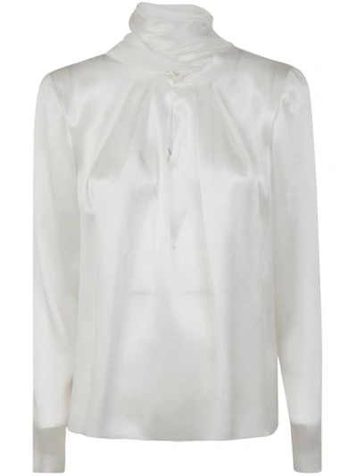 Alberta Ferretti Shirt With Scarf Clothing In White