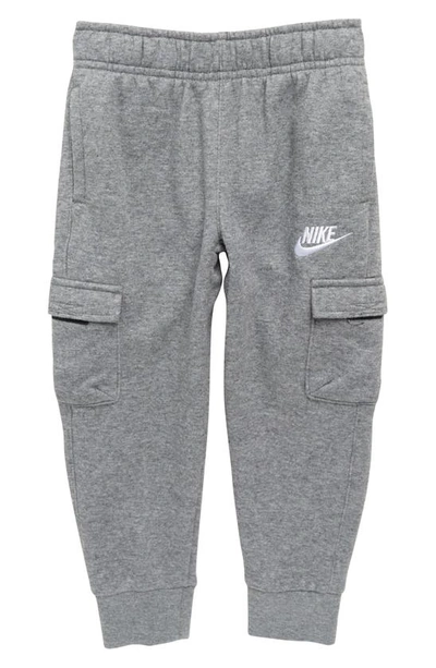 Nike Kids' Club Cargo Joggers In Carbon Heather