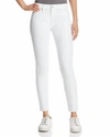 7 FOR ALL MANKIND HIGH-WAISTED ANKLE SKINNY JEANS IN WHITE