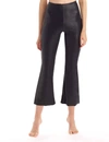 Commando Cropped Flared High-rise Faux-leather Trousers In Blue