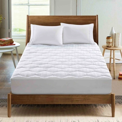 PUREDOWN PEACE NEST QUILTED DOWN ALTERNATIVE MATTRESS PAD WITH TC500 100% COTTON COVER
