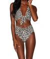 Beach Riot Dallas Top In Taupe Core Leopard In Multi
