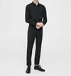 Theory Sylvain Shirt In Structure Knit In Black
