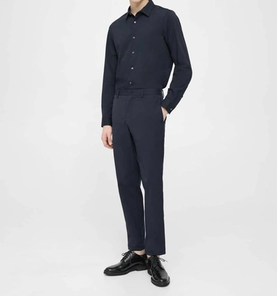 Theory Sylvain Shirt In Structure Knit In Black