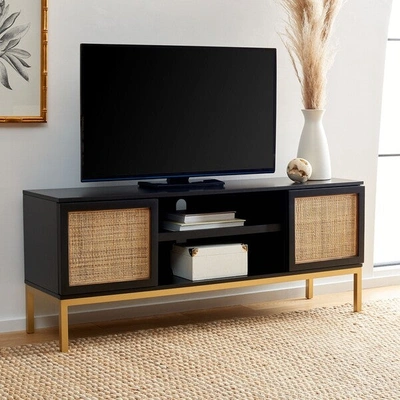 Safavieh Zadie 1 Shelf Rattan Media Stand