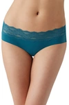 B.tempt'd By Wacoal B.bare Hipster Panties In Blue Coral
