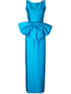 BAMBAH BAMBAH PENCIL BACKLESS BOW GOWN - BLUE,S17BF00312118891