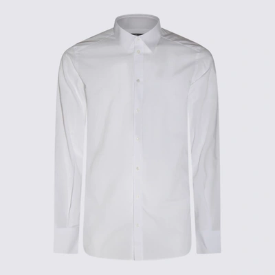 DOLCE & GABBANA DOLCE & GABBANA WHITE COTTON SHIRT