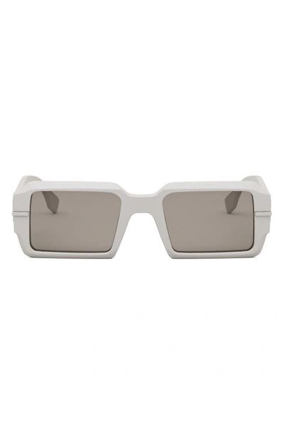 Fendi The Graphy 52mm Geometric Sunglasses In Brown