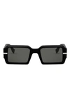 Fendi Graphy Sunglasses In Matte Black / Smoke
