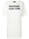 BOUTIQUE MOSCHINO studded T-shirt dress,J1209614012143024